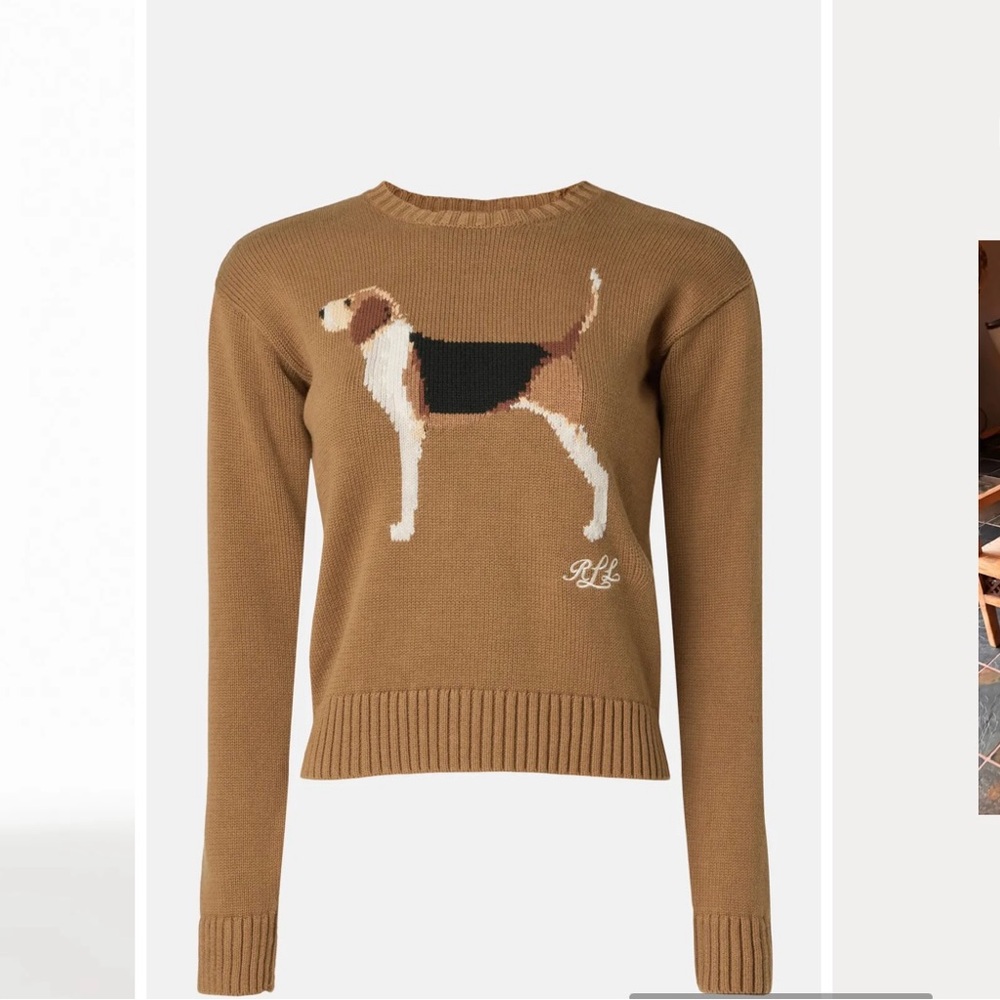 Ralph Lauren Brown Dog Sweater - Picture 4 of 7